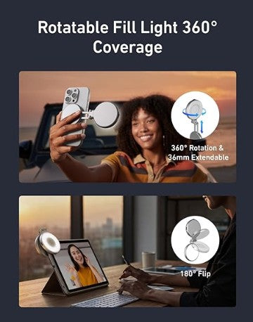 TELESIN - Magnetic Selfie Ring Light