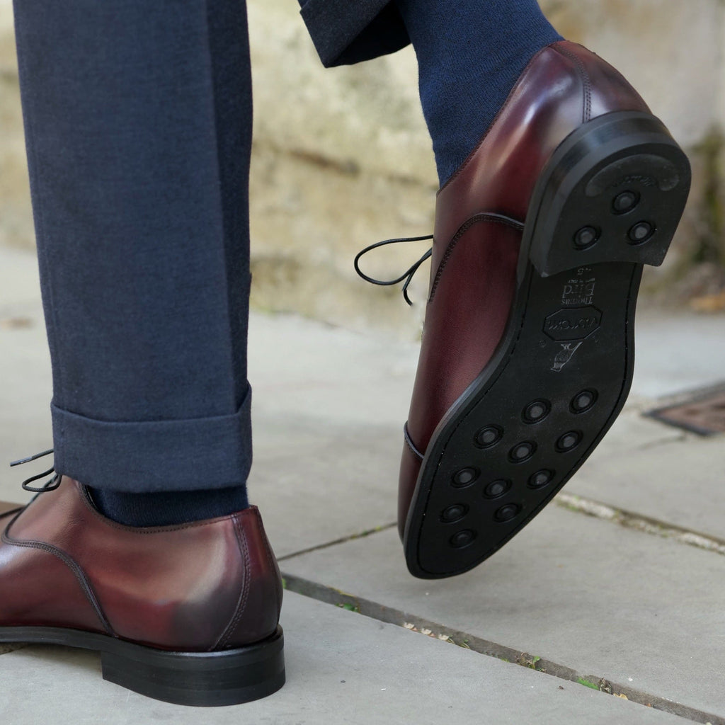 Eton Cap Toe Oxford Oxblood Vibram Sole