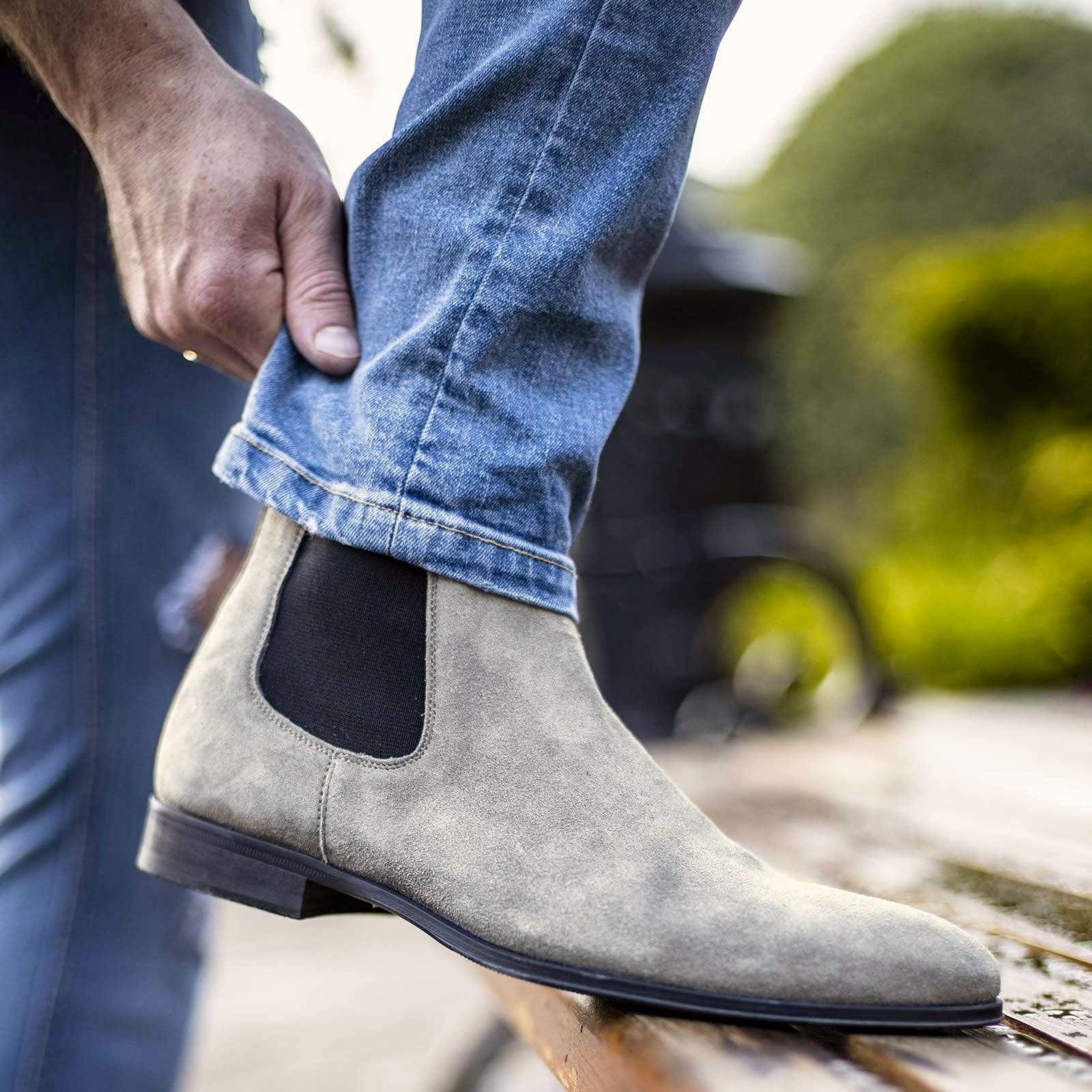 Eastwood Chelsea Boot Light Grey Suede