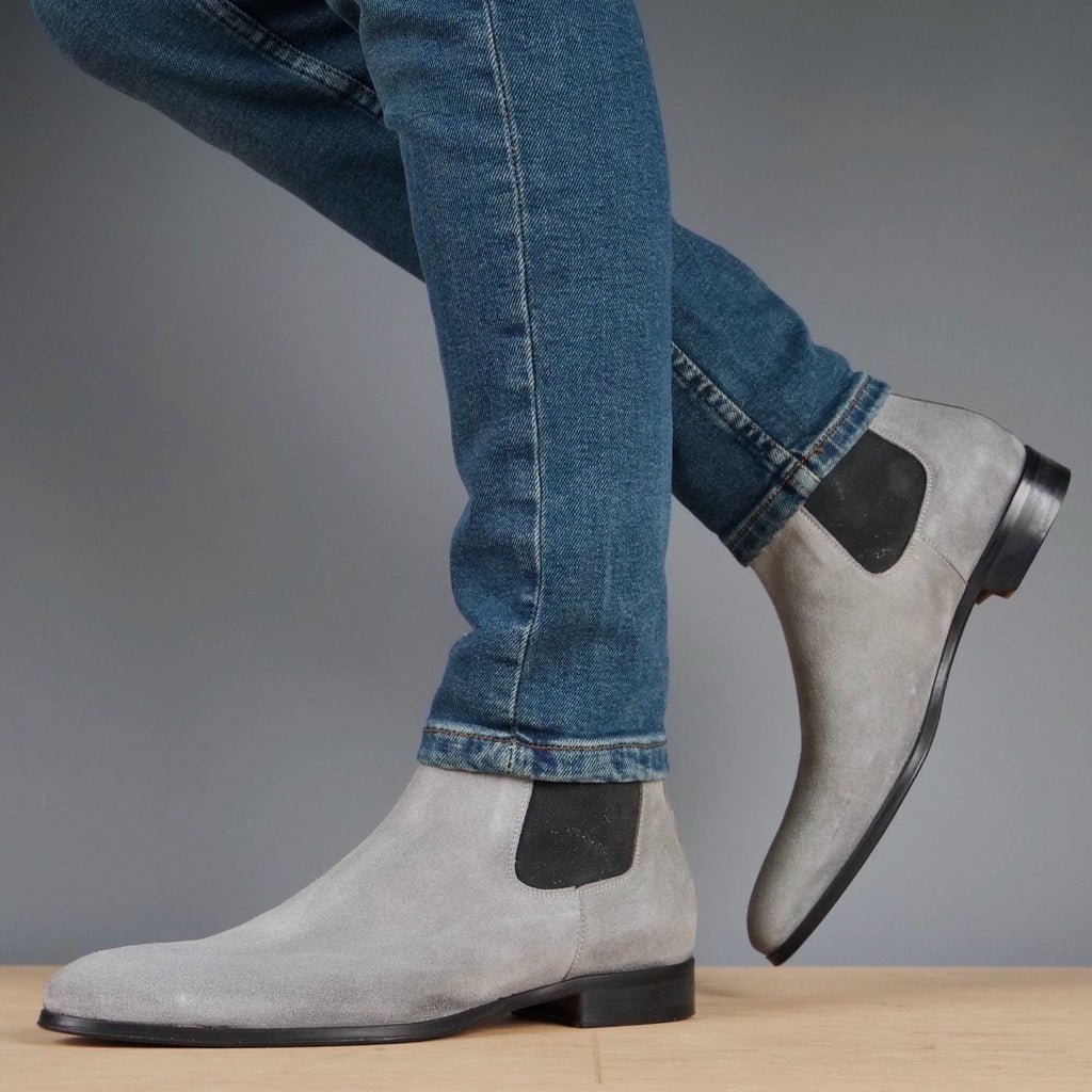 Eastwood Chelsea Boot Light Grey Suede