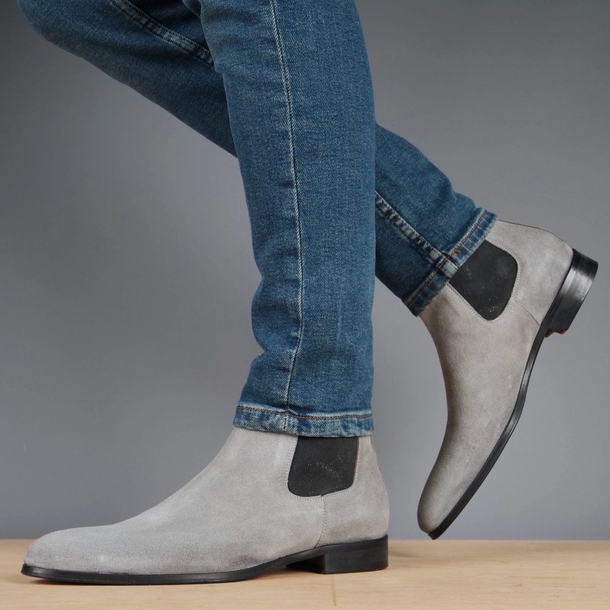 Eastwood Chelsea Boot Light Grey Suede
