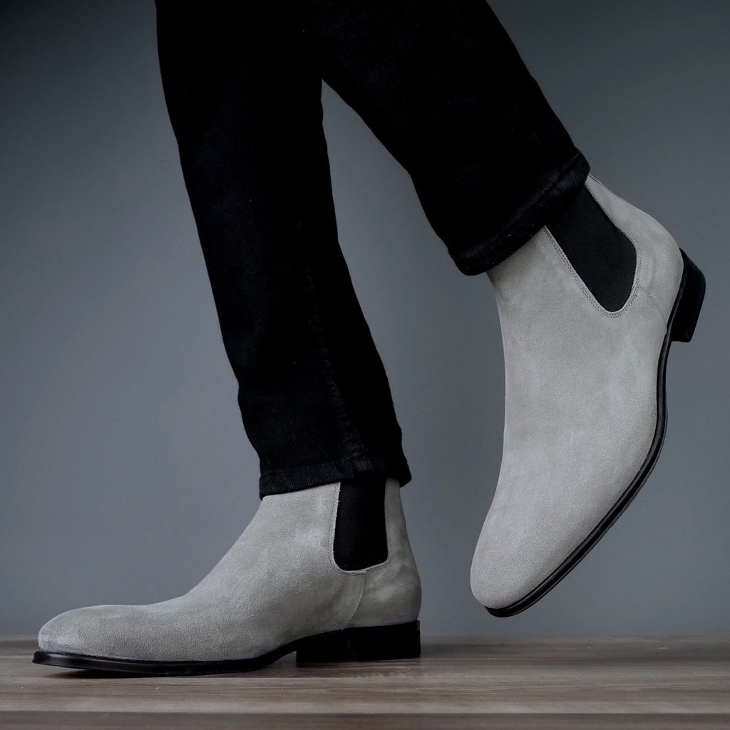 Eastwood Chelsea Boot Light Grey Suede