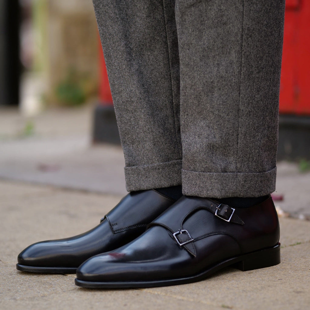 Ashcroft Monk Strap Black