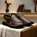 Kaptaan Chappal with Brown Doted