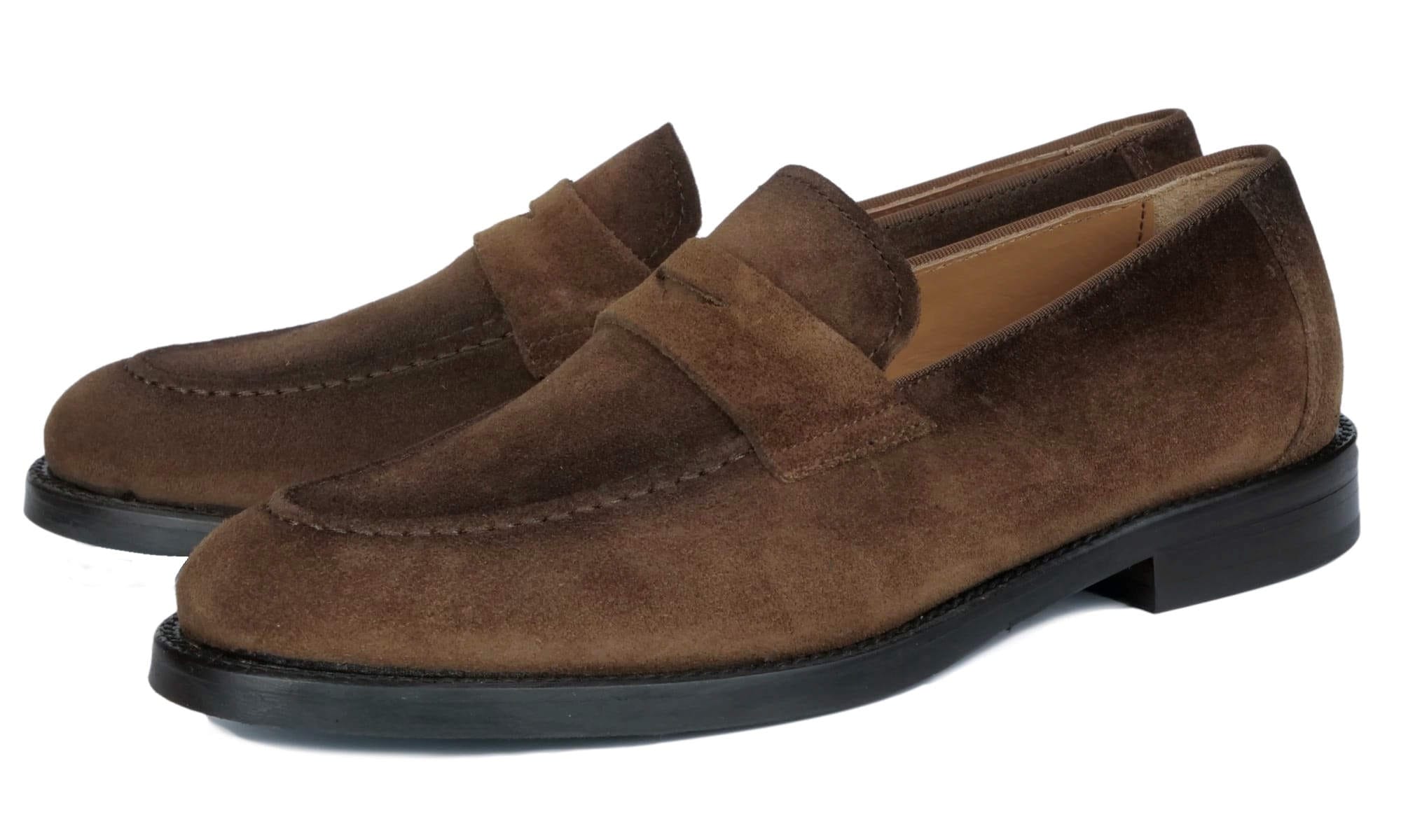Monaco Penny Loafer Brown Suede