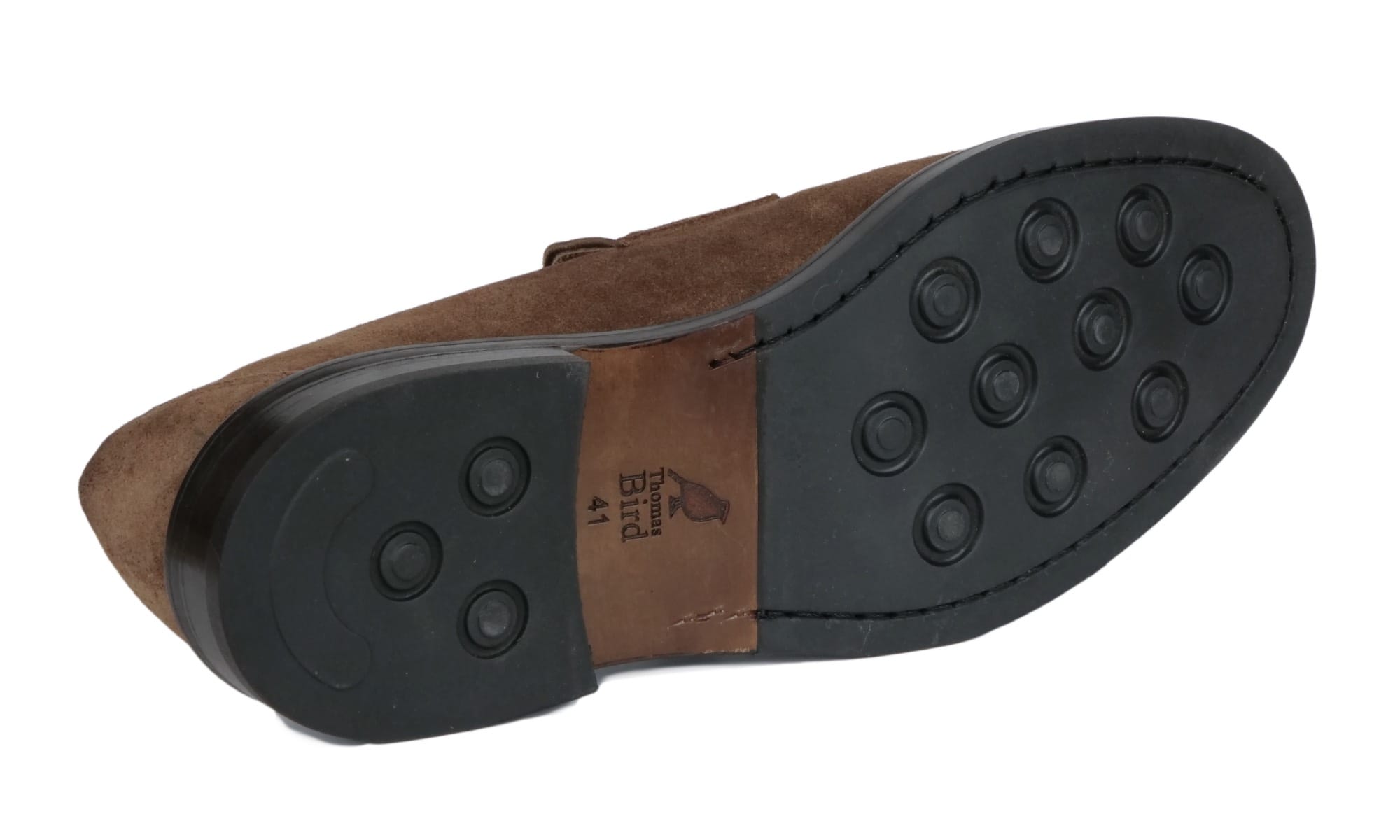 Monaco Penny Loafer Taupe Brown Suede