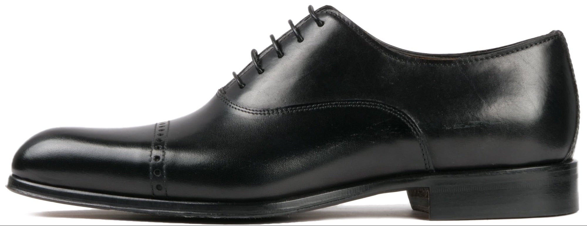 Harrow Cap Toe Oxford Black