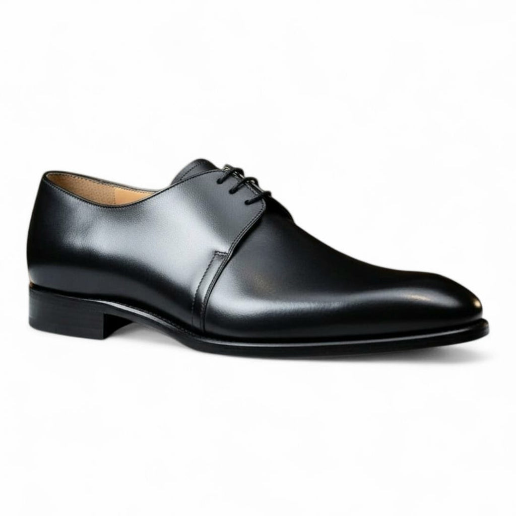 Men’s Derby Shoes with Leather Sole – Handmade Classic Elegance