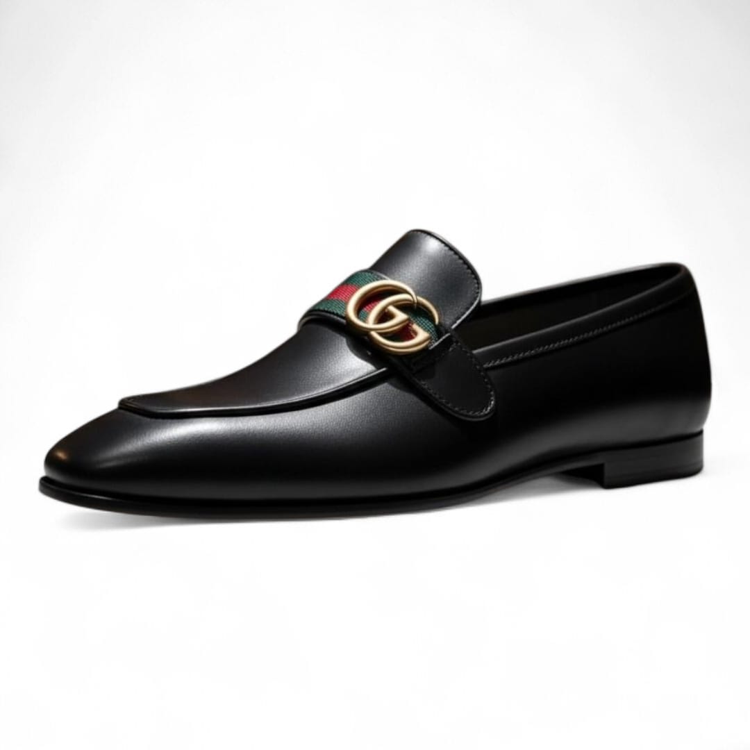 Handmade Men’s Leather Loafers | Premium Buckle Design