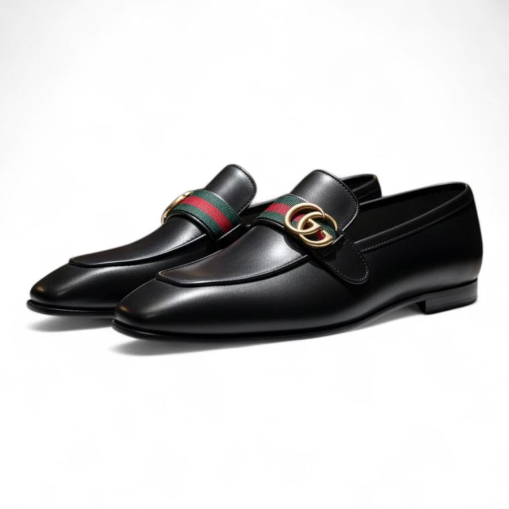Handmade Men’s Leather Loafers | Premium Buckle Design