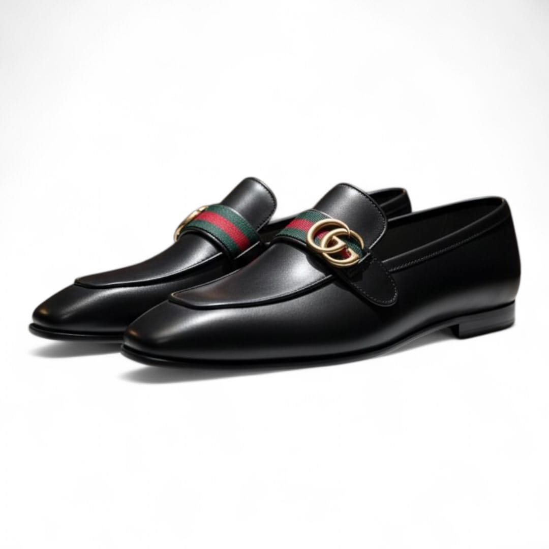 Handmade Men’s Leather Loafers | Premium Buckle Design
