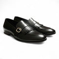 Handmade Men’s Leather Loafers with Buckle | Classic Penny Design