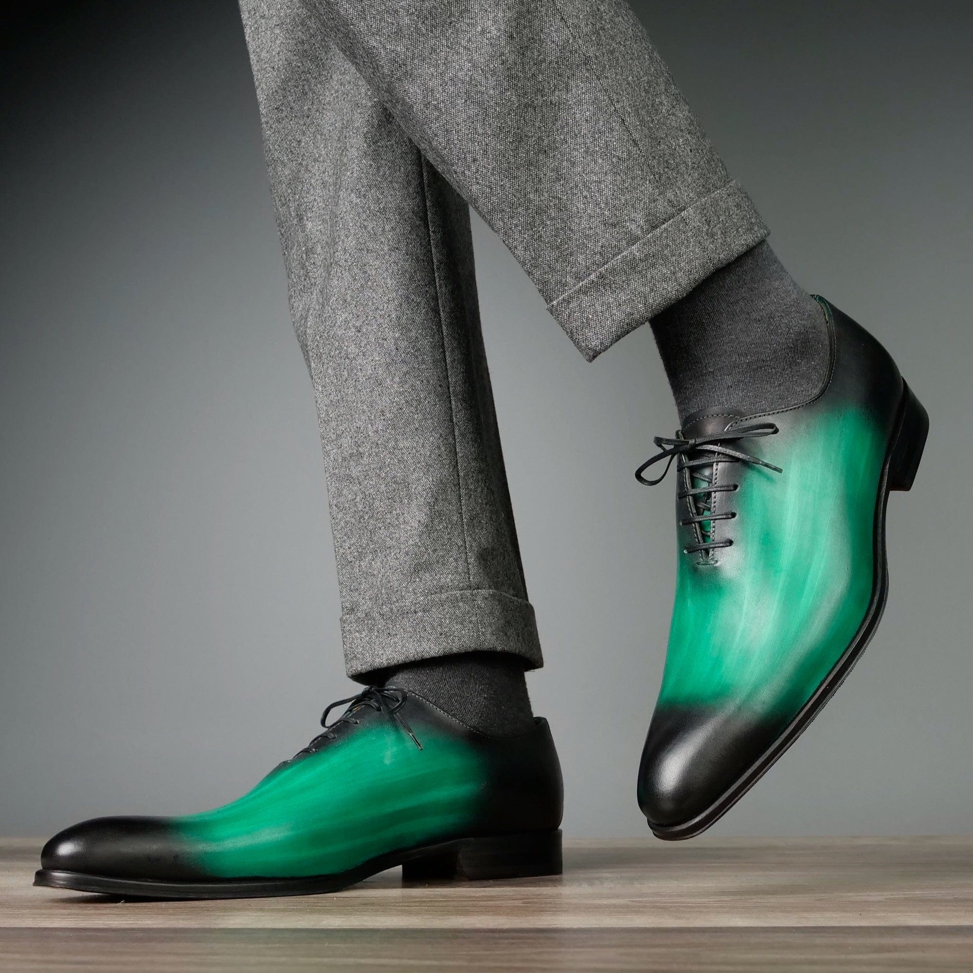 Benson Wholecut Custom Patina Green