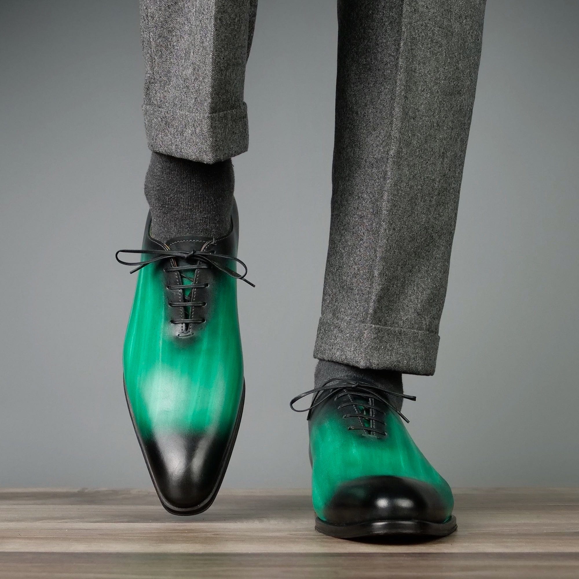 Benson Wholecut Custom Patina Green