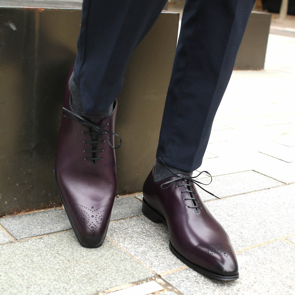 Ellington Wholecut Brogue Aubergine